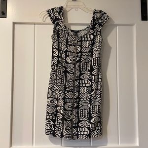 Zip Up Tribal Printed Dress